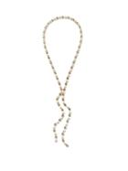 Ladies Jewellery Rosantica - Polka Crystal & Faux-pearl Lariat Necklace - Womens - Crystal