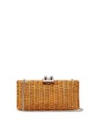 Matchesfashion.com Rodo - Leather-trimmed Wicker Clutch - Womens - Camel