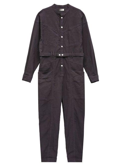 Mens Rtw Isabel Marant - Enunio Collarless Jumpsuit - Mens - Black