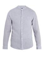 Giorgio Armani Mandarin-collar Linen Shirt