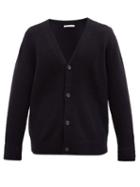 Matchesfashion.com Acne Studios - Kabelo V-neck Wool-blend Cardigan - Mens - Black