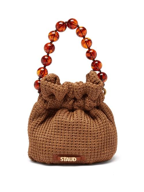 Staud - Grace Leather Bucket Bag - Womens - Tan