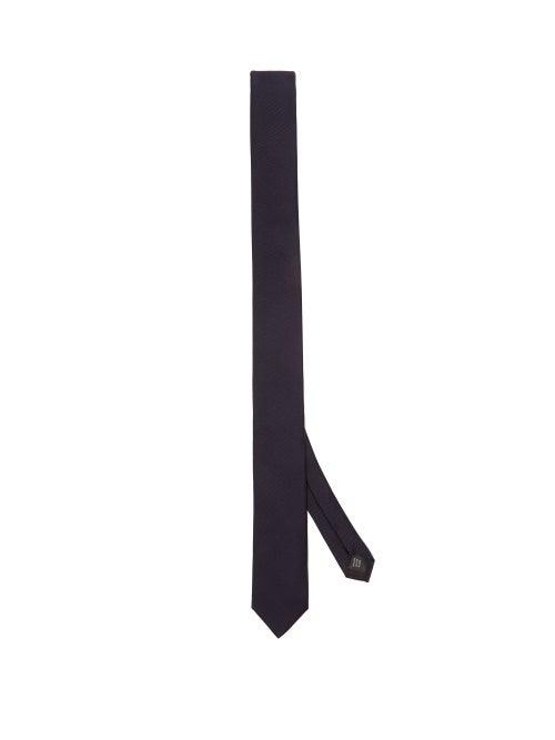 Matchesfashion.com Dolce & Gabbana - Silk-twill Tie - Mens - Blue
