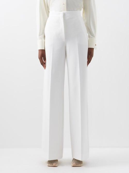 Max Mara - Tronto Trousers - Womens - White
