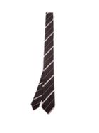 Matchesfashion.com Dolce & Gabbana - Shadow-striped Silk-faille Tie - Mens - Black