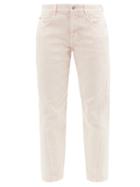 Stella Mccartney - Twisted-seam Slim-leg Jeans - Womens - Light Pink