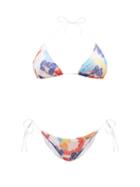 Missoni - Zigzag Floral-print Triangle Bikini - Womens - Multi