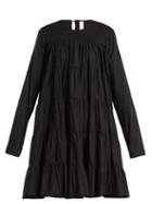 Matchesfashion.com Merlette - Soliman Gathered Cotton Dress - Womens - Black