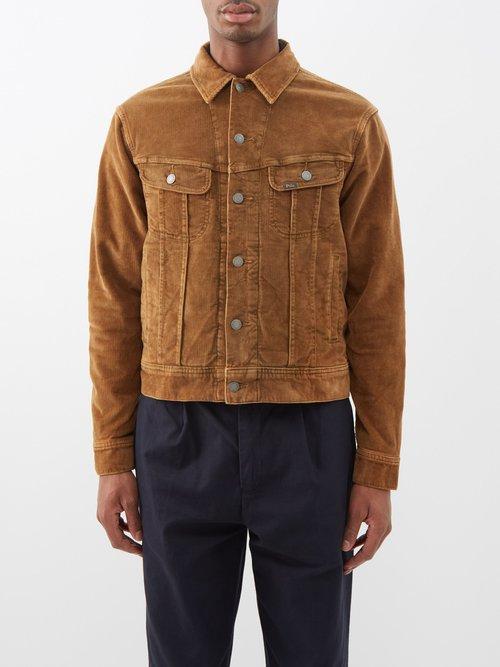 Polo Ralph Lauren - Flap-pocket Corduroy Trucker Jacket - Mens - Tan