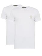 Matchesfashion.com Versace - Pack Of Two Medusa Print Stretch Cotton T Shirts - Mens - White