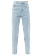 Matchesfashion.com Loewe - High-rise Tapered-leg Jeans - Womens - Denim