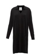 Allude - Serafino Virgin-wool Mini Dress - Womens - Black