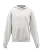 Erl - Venice Cotton-blend Jersey Hooded Sweatshirt - Womens - Grey