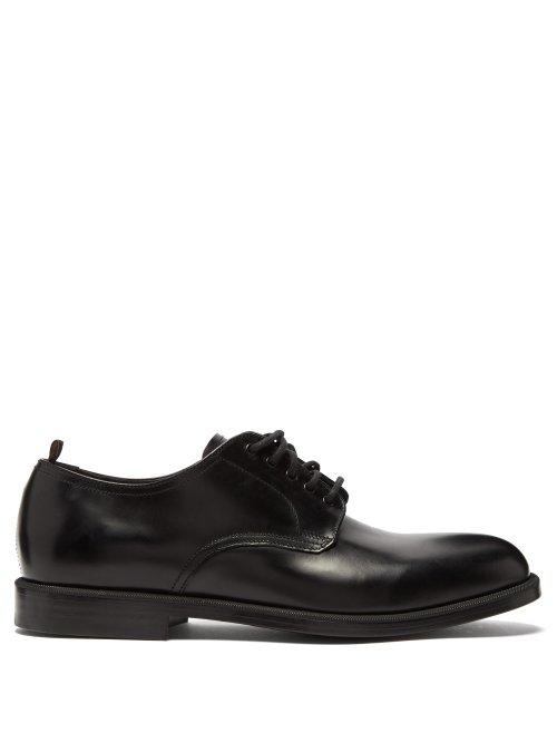 Matchesfashion.com Dunhill - College Leather Derby Shoes - Mens - Black