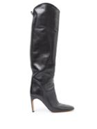 Matchesfashion.com Jil Sander - Slouchy Knee-high Leather Boots - Womens - Black