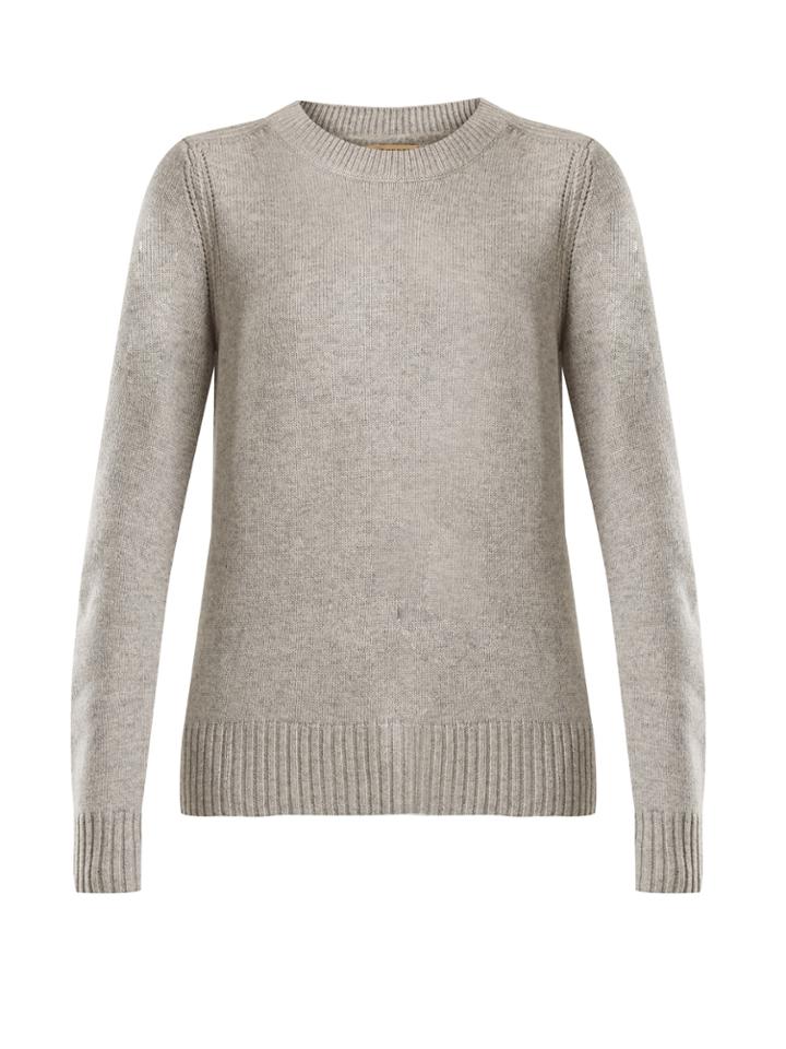 Burberry Crew-neck Cashmere Knit Sweater