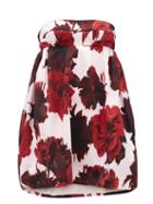 Matchesfashion.com Alexandre Vauthier - Strapless Floral-print Cotton Mini Dress - Womens - Red Print
