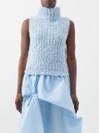 Cecilie Bahnsen - Georgia Hand-knitted Sweater Vest - Womens - Blue
