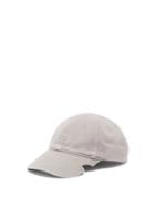 Balenciaga - Notched-visor Logo-embroidered Cotton Baseball Cap - Womens - Grey