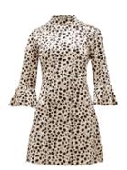 Matchesfashion.com Hvn - Mini Ashley Leopard Print Velvet Dress - Womens - Leopard