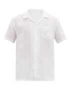 Matchesfashion.com 120% Lino - Cuban-collar Linen Shirt - Mens - White
