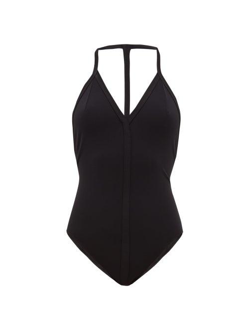 Matchesfashion.com Rick Owens - Halterneck Swimsuit - Womens - Black