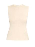 Esteban Cortázar Wool, Silk And Cashmere-knit Sleeveless Top