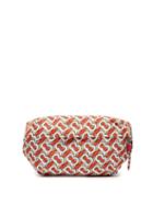 Matchesfashion.com Burberry - Monogram Technical Canvas Belt Bag - Womens - Red Multi