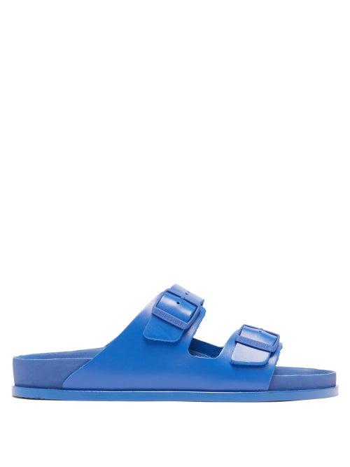 Matchesfashion.com Birkenstock 1774 - Arizona Leather Slides - Womens - Blue