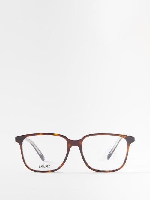 Dior - Indior D-frame Tortoiseshell-acetate Glasses - Mens - Dark Brown