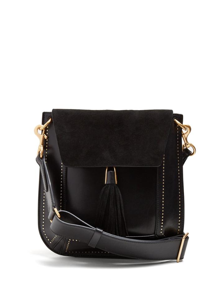 Isabel Marant Kansy Leather And Suede Tassel Bag