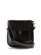 Isabel Marant Kansy Leather And Suede Tassel Bag
