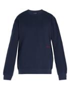 Matchesfashion.com Calvin Klein 205w39nyc - Established Embroidery Cotton Sweatshirt - Mens - Navy