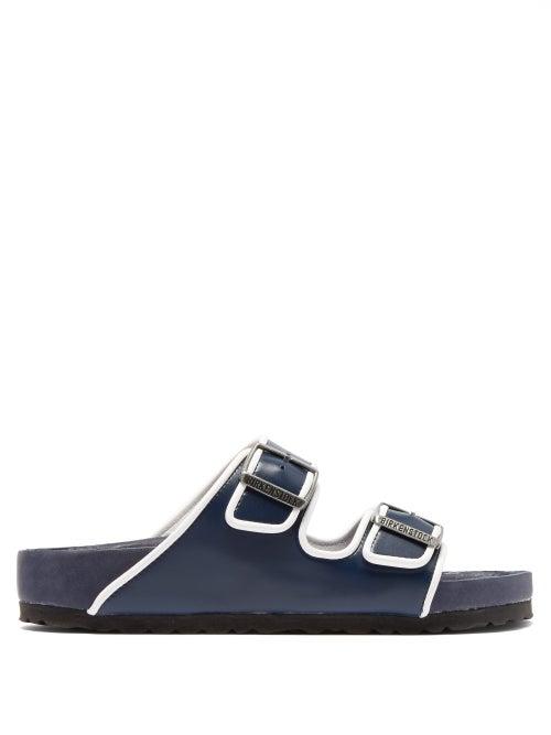 Matchesfashion.com Birkenstock X Il Dolce Far Niente - Arizona Fullex Leather Sandals - Mens - Blue