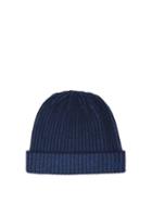 Matchesfashion.com Sease - Logo Embroidered Cashmere Beanie Hat - Mens - Navy