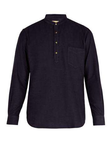 De Bonne Facture Grandad-collar Cotton Shirt