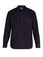 De Bonne Facture Grandad-collar Cotton Shirt