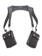Matchesfashion.com Amiri - Leather Harness Bag - Mens - Black