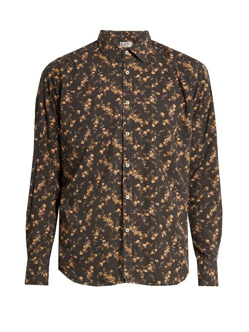 Bevilacqua David Rose-print Cotton Shirt