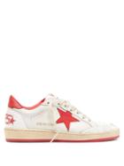 Matchesfashion.com Golden Goose Deluxe Brand - Ballstar Low Top Leather Trainers - Womens - Red White