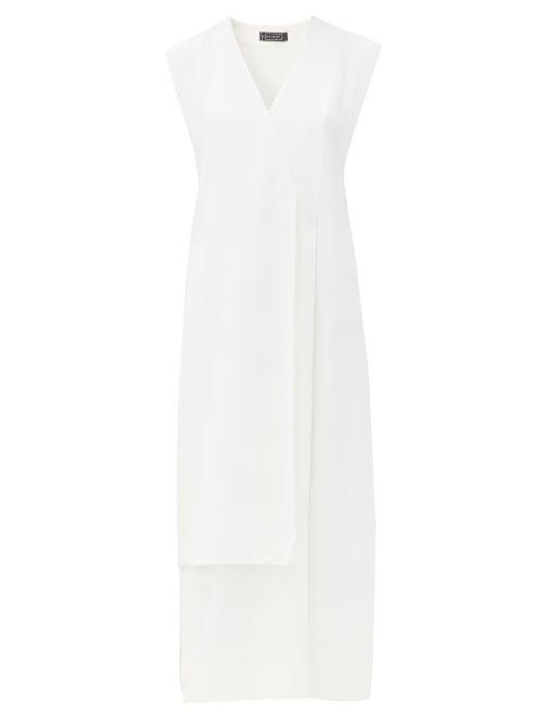 Matchesfashion.com Haight - Vest Wrap-front Crepe Dress - Womens - White