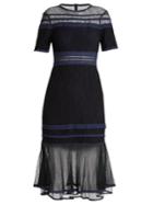 Jonathan Simkhai Short-sleeved Lace-panel Dress