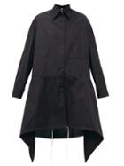 Matchesfashion.com Loewe - Handkerchief Hem Technical Twill Parka - Womens - Black White