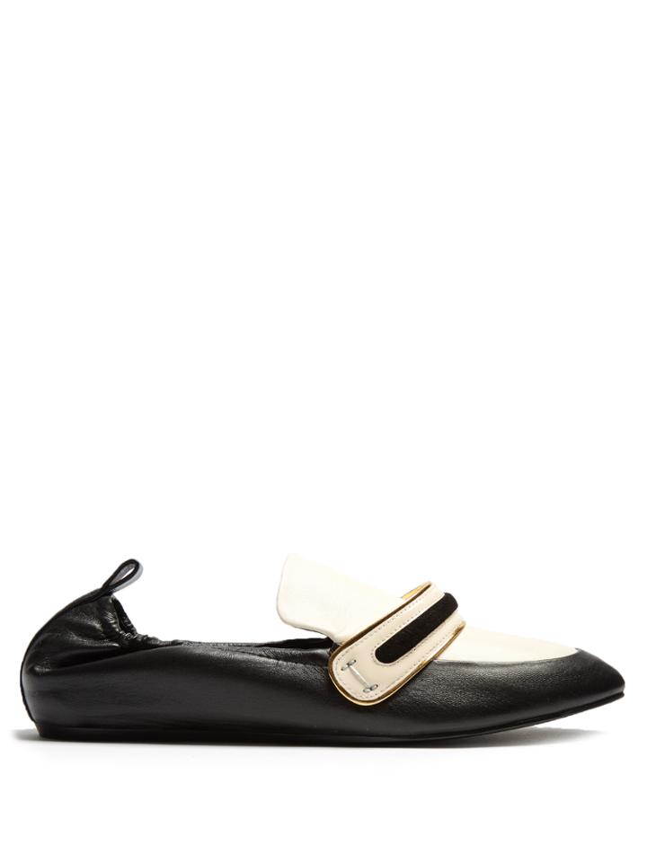 Lanvin Bi-colour Leather Loafers