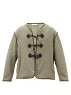 Sasquatchfabrix. - Floral-embroidered Cotton-canvas Jacket - Mens - Khaki Green