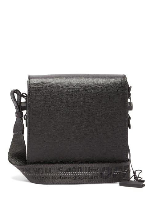 Matchesfashion.com Off-white - Saffiano Leather Cross Body Bag - Mens - Black