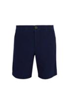Matchesfashion.com Oliver Spencer - Kildale Mid Rise Cotton Shorts - Mens - Navy