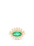 Matchesfashion.com Shay - Evil Eye Diamond, Emerald & 18kt Gold Ring - Womens - Green Gold