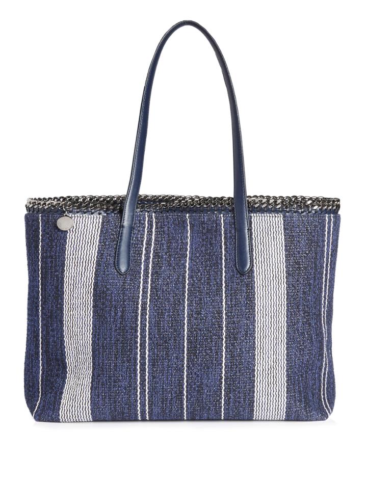 Stella Mccartney Falabella Striped Tote
