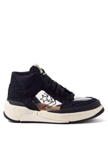 Converse X Joshuavides - Weapon Cx High-top Canvas And Rubber Trainers - Mens - Black Beige